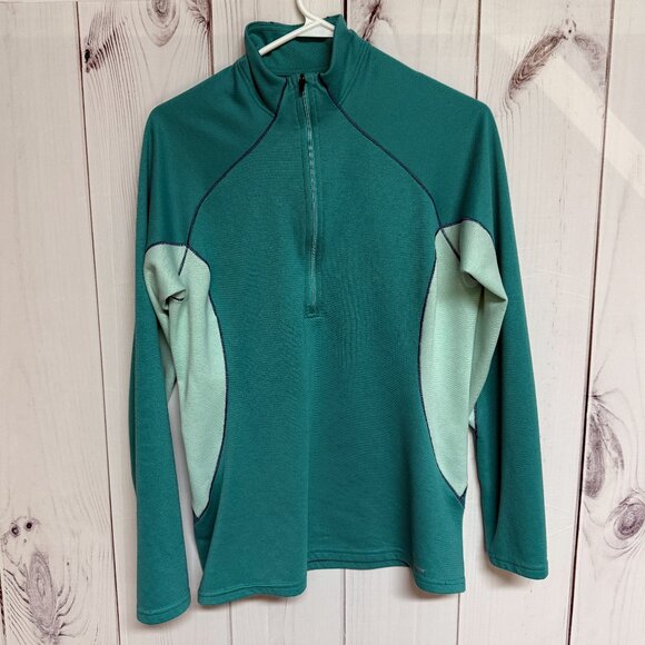 Patagonia Women’s Capilene 3 Midweight 1/4-Zip M Green/Mint - Picture 1 of 9